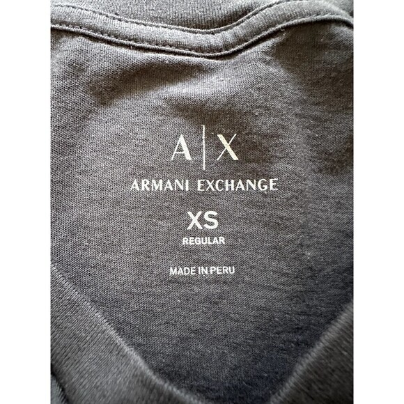 Armani Exchange Tee Shirt Women's Size XS Black Short Sleeve Crew Neck A|X - Picture 4 of 16